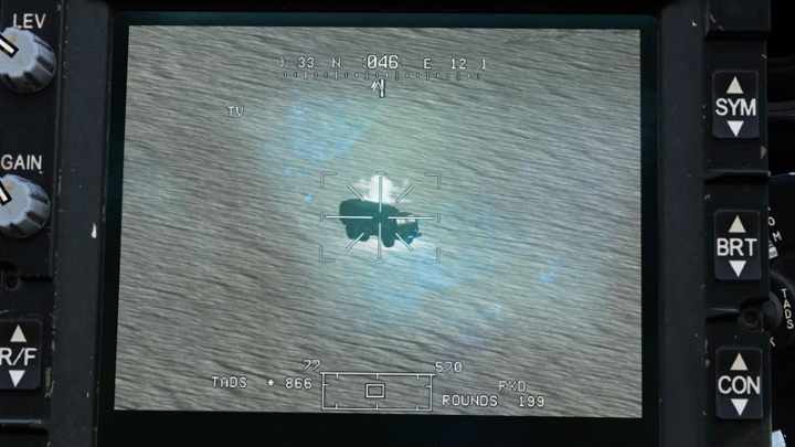 While holding the laser trigger, press the Chain Gun trigger - DCS AH-64D Apache: M230 30mm Chain Gun AWS - Weapons Employment - DCS AH-64 Apache Guide