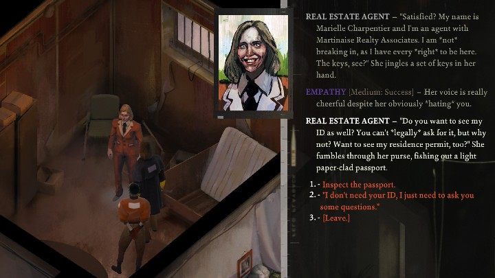 Interact with the door to Room 10, then convince the person inside to open it - Disco Elysium: Investigate apartment 10 for the cleaning lady - walkthrough - Other - Disco Elysium Guide
