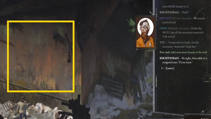 Disco Elysium: Add even more beauty to the wall - walkthrough