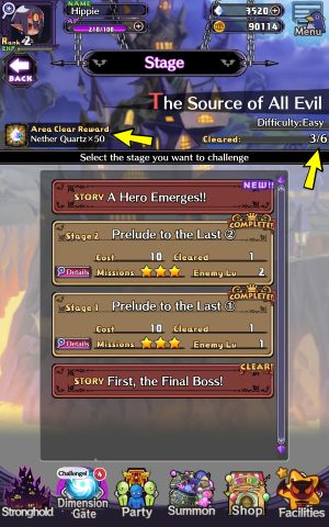 Each area in a given chapter has several to a dozen stages consisting of fights and short dialogue sequences - Disgaea RPG: Dimension Gate - Basics - Disgaea RPG Guide