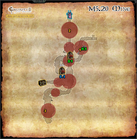 1 - World Atlas - Map - Orobas Fjords - M5.20 Mine - World Atlas - Orobas Fjords - Divinity II: Ego Draconis - Game Guide and Walkthrough