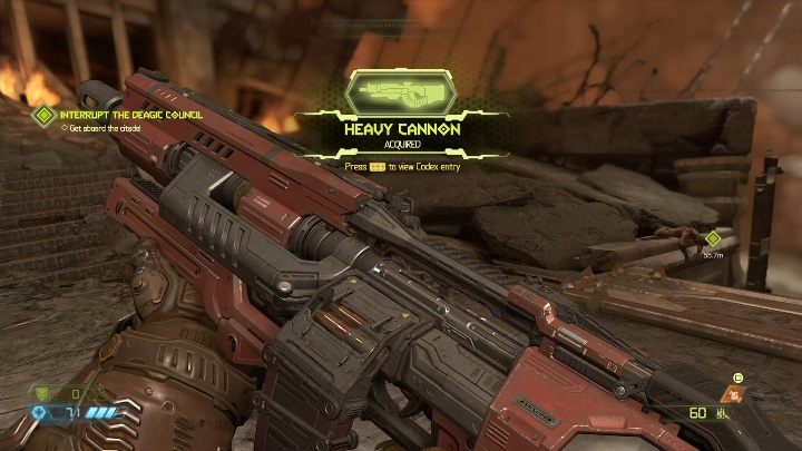 Action - its a precision weapon which is perfect for hitting weak spots - Doom Eternal: List of all weapons - Basics - Doom Eternal Guide