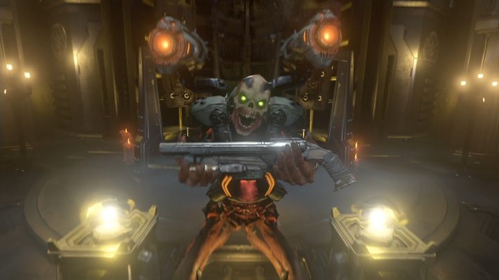 Action - its a double barreled shotgun equipped with a special Meathook - Doom Eternal: List of all weapons - Basics - Doom Eternal Guide
