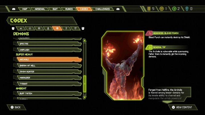 Арч-мерзавец усиливает и увеличивает скорость передвижения других демонов - Doom Eternal: Bestiary - Basics - Doom Eternal Guide