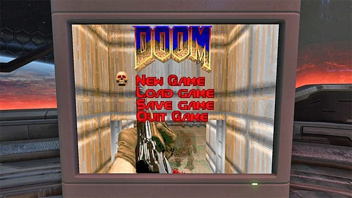 Um Datei 1 (Doom 1) freizuschalten, müssen Sie alle Disketten mit Cheat-Codes in der Spielwelt finden – Doom Eternal: Ein PC in der Festung des Schicksals – warum ist es dort?  – Kampagne – Doom Eternal Guide