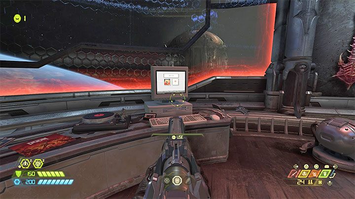 The old PC is located in the Doom Slayers headquarters in the Fortress of Doom - Doom Eternal Guide
