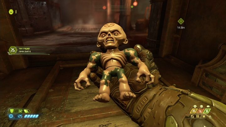 Все, что вам нужно сделать, это прыгнуть на следующий этаж, чтобы получить первую куклу - Doom Eternal: карты секретов и локации Hell on Earth - Коллекционные предметы и секреты - Руководство Doom Eternal