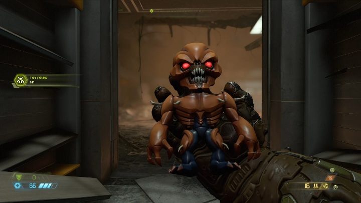 Вы найдете куклу IMP за шахтой лифта - Doom Eternal: карты секретов и локация Hell on Earth - Коллекционные предметы и секреты - Руководство Doom Eternal