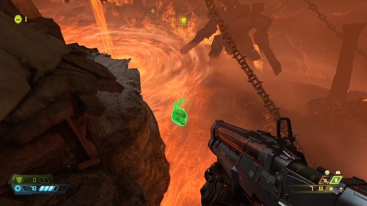 Третье дополнительное здоровье рядом с пропастью - Doom Eternal: карты секретов и локации Hell on Earth - Коллекционные предметы и секреты - Руководство Doom Eternal