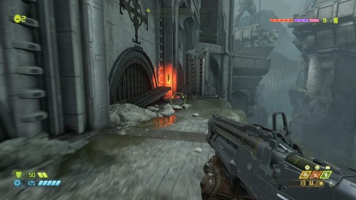 После того, как вы сломаете стену, идите налево - Doom Eternal: карты секретов Exultia и их местоположение - Коллекционные предметы и секреты - Руководство Doom Eternal