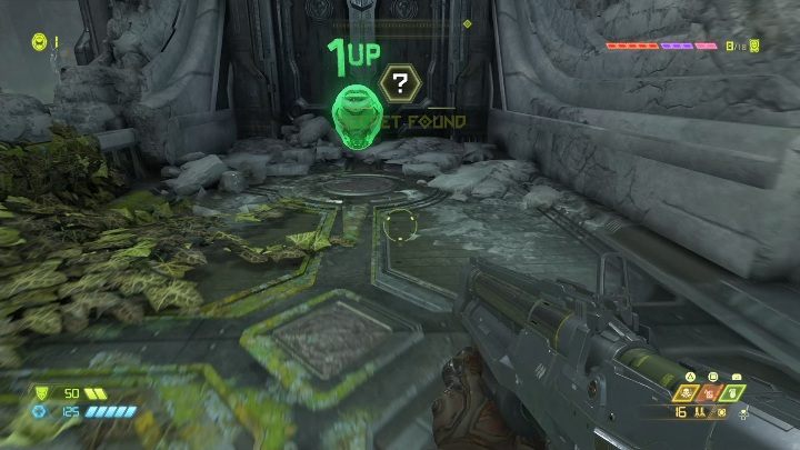 Вы можете найти первое дополнительное здоровье сразу после входа на вторую карту - Doom Eternal: карты секретов и локации Exultia - Коллекционные предметы и секреты - Руководство Doom Eternal