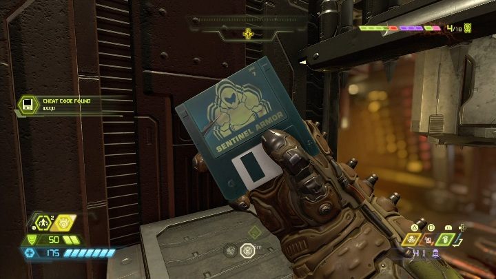 You will find the disk with the code while completing the story mission - Doom Eternal: Cultist Base secrets maps and location - Collectibles and secrets - Doom Eternal Guide