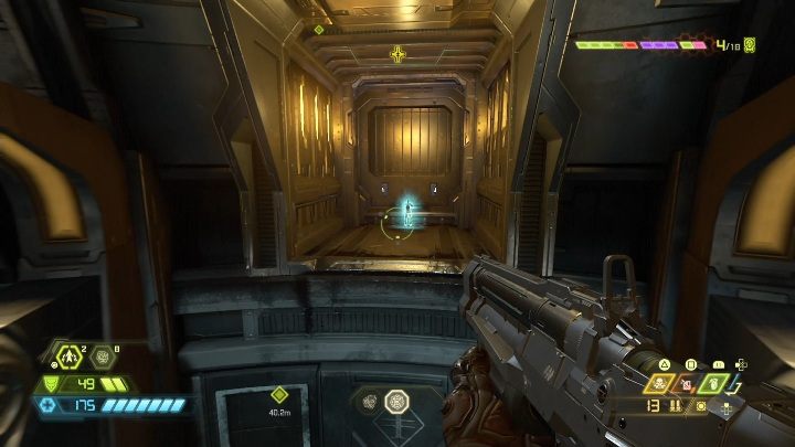 While performing a story mission, you jump on a rotating object - Doom Eternal: Cultist Base secrets maps and location - Collectibles and secrets - Doom Eternal Guide