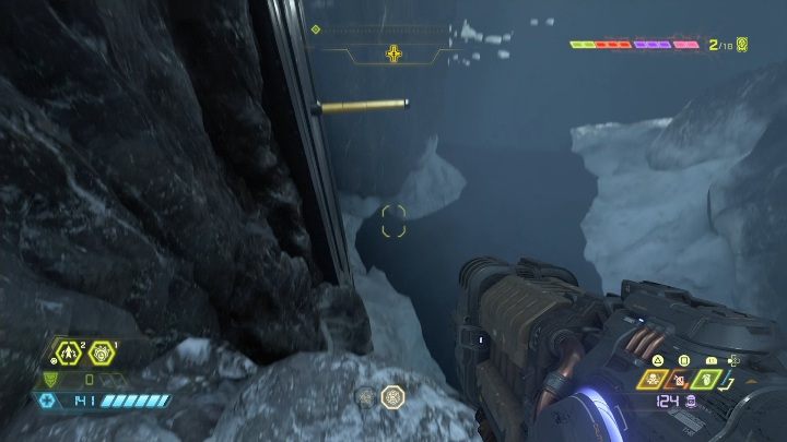 Another extra life can be found inside the rock cave - Doom Eternal: Cultist Base secrets maps and location - Collectibles and secrets - Doom Eternal Guide