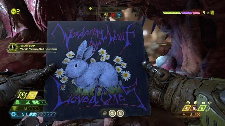 Youll get the album when you obtain the blue key - Doom Eternal: Super Gore Nest secrets maps and location - Collectibles and secrets - Doom Eternal Guide