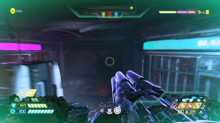 Youll see this extra heart as soon as you enter the floor but you can only get it once you have found all the keys - Doom Eternal: Super Gore Nest secrets maps and location - Collectibles and secrets - Doom Eternal Guide