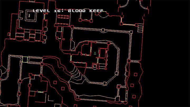 Die erste Berührung des Touchpads zeigt eine Karte des Gebiets mit sichtbaren Texturen an, aber wenn Sie das Bedienfeld erneut berühren, gibt es eine alternative Version der Karte in Form eines Gitters – Doom Eternal: Doom 64 – Tipps zum Überleben – Doom 64 – Doom Eternal Guide