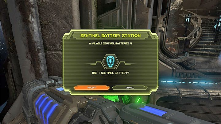 Sie können dieses Problem lösen, indem Sie die Sentinel-Batterien verwenden – Doom Eternal: Aussehen des Helden – wie kann man es ändern?  – Kampagne – Doom Eternal Guide