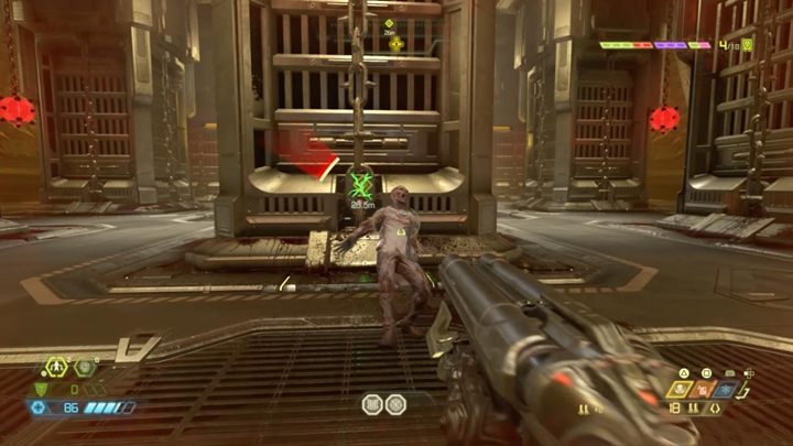 Climb the green switch and take the elevator down - Doom Eternal: Cultist Base walkthrough - Levels walkthrough - Doom Eternal Guide