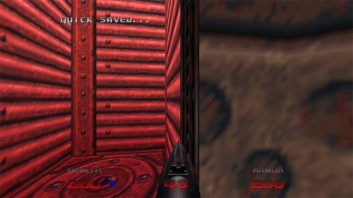 After blowing up barrel number 10, quickly open the door to the right of it and reach the red portal - Doom Eternal: Doom 64 - list of trophies - Doom 64 - Doom Eternal Guide