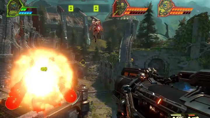 Während der Spiele hat Doom Slayer von Anfang an Zugriff auf alle Upgrades und Waffen – Doom Eternal: Battlemode-Anleitung – Spielmodi – Doom Eternal-Anleitung