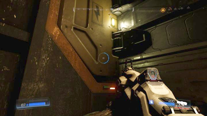 Once you reach the destination, turn around and look left - Argent Energy Tower | Walkthrough - Walkthrough - Doom Game Guide & Walkthrough