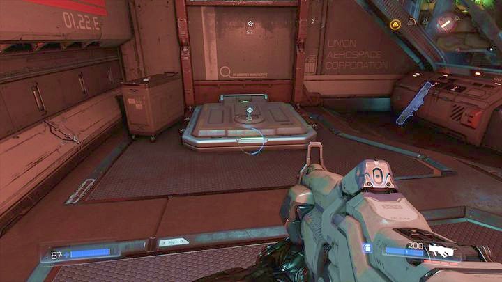Now you can go back down, to the place where there was the Data Log - Argent Energy Tower | Walkthrough - Walkthrough - Doom Game Guide & Walkthrough