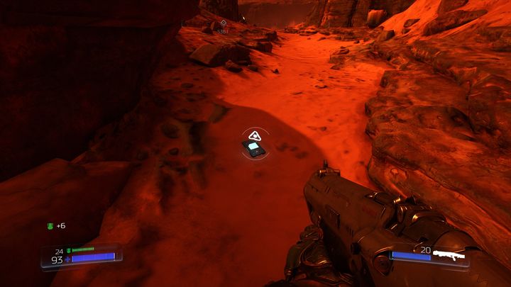 Once you get to the surface of the planet, jump down and go straight ahead - The UAC | Walkthrough - Walkthrough - Doom Game Guide & Walkthrough