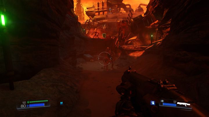 Once the first group is dead, keep going ahead - The UAC | Walkthrough - Walkthrough - Doom Game Guide & Walkthrough