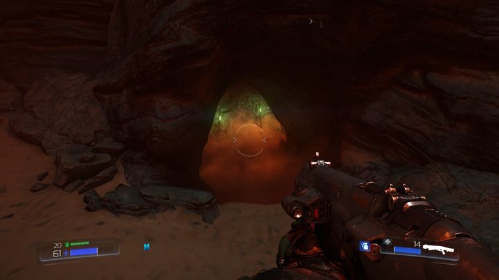 Instead of that you can turn to the badly visible passage on the left - The UAC | Walkthrough - Walkthrough - Doom Game Guide & Walkthrough