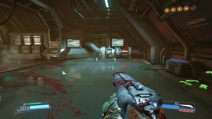 In the blue-lighted room with the third filter you will find the last Data Log - Argent Facility | Secrets - Secrets - Doom Game Guide & Walkthrough