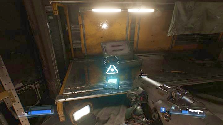 Keep going forward after encountering the first Possessed Engineer - Resource Operations | Secrets - Secrets - Doom Game Guide & Walkthrough