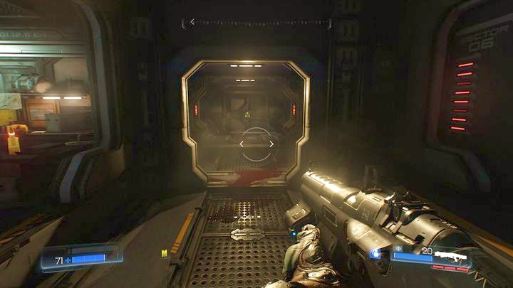 Open it and then use the computer to open the passage on the right - Resource Operations | Secrets - Secrets - Doom Game Guide & Walkthrough