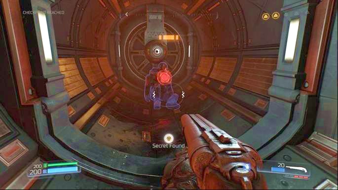 Now you can jump there by using the gravity jump - Destroyed Argent Facility | Walkthrough - Walkthrough - Doom Game Guide & Walkthrough