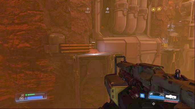 Jump to the edge ahead after collecting it - Advanced Research Complex | Secrets - Secrets - Doom Game Guide & Walkthrough