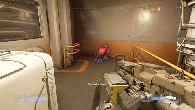 After jumping on the activated fan you will be moved one floor above - Advanced Research Complex | Secrets - Secrets - Doom Game Guide & Walkthrough
