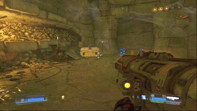 Go to the chamber ahead after searching the second Elite Guard - Titans Realm | Secrets - Secrets - Doom Game Guide & Walkthrough