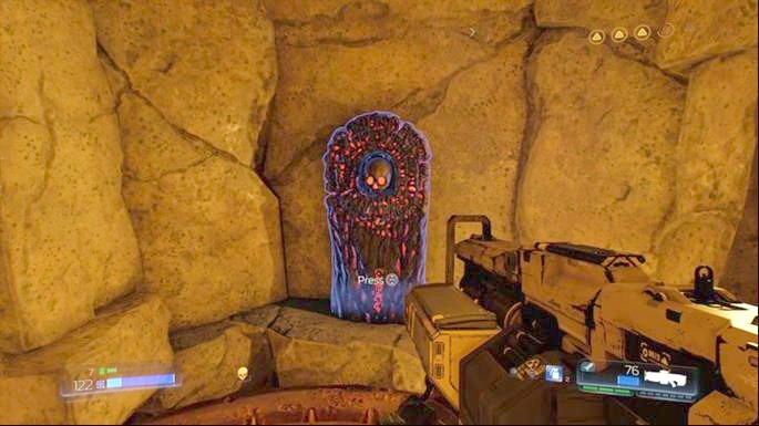 At some point you will reach a room with rock platform which can crush you - Titans Realm | Secrets - Secrets - Doom Game Guide & Walkthrough