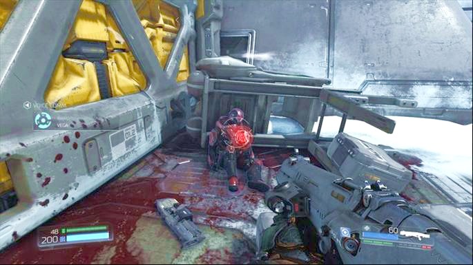 Slightly further on the right there will be an Elite Guard - VEGA Central Processing | Secrets - Secrets - Doom Game Guide & Walkthrough