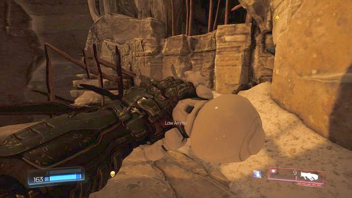 Behind it there is a green portal which will take you to a different part of the level - Kadingir Sanctum | Walkthrough - Walkthrough - Doom Game Guide & Walkthrough