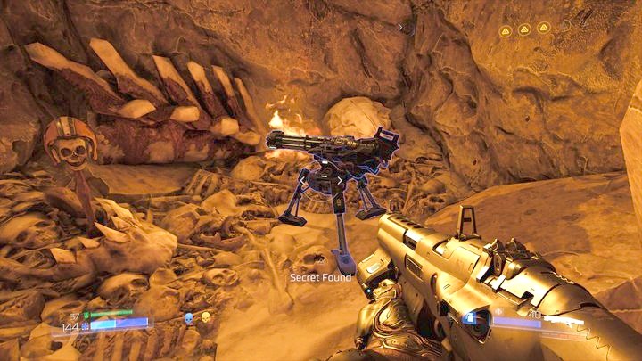 A new weapon was hidden inside - Machine gun - Kadingir Sanctum | Walkthrough - Walkthrough - Doom Game Guide & Walkthrough