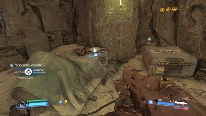 Now you can go back to the jump and use it to get back up - Kadingir Sanctum | Walkthrough - Walkthrough - Doom Game Guide & Walkthrough