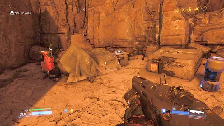 Pick up the Data Log after jumping from the last island - Kadingir Sanctum | Walkthrough - Walkthrough - Doom Game Guide & Walkthrough