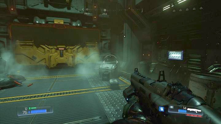 Once the level starts, keep going ahead until you reach a closed sluice - Argent Facility | Walkthrough - Walkthrough - Doom Game Guide & Walkthrough