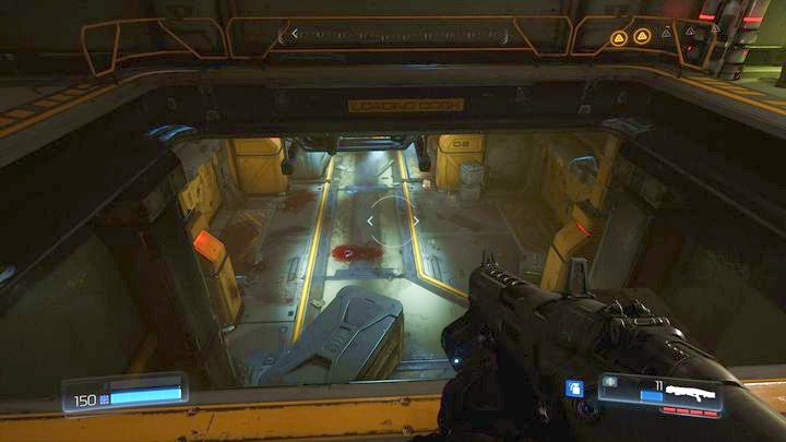Find the hole in the floor after completing this trial - Argent Facility | Walkthrough - Walkthrough - Doom Game Guide & Walkthrough
