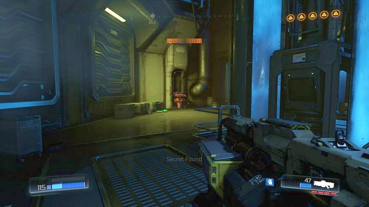 Behind it you will find Automap needed for completing one of the challenges - Argent Facility | Walkthrough - Walkthrough - Doom Game Guide & Walkthrough