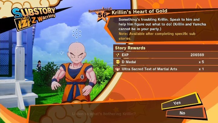 Krillin S Heart Of Gold Side Mission In Dbz Kakarot Dragon Ball Z Kakarot Guide Gamepressure Com