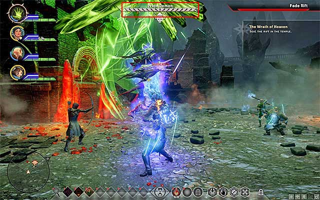 The most important piece of information, connected with the fight, with the Pride Demon is that you cannot keep attacking him for the whole time - The Wrath of Heaven - Main storyline quests (The Path of the Inquisitor) - Dragon Age: Inquisition Game Guide & Walkthrough