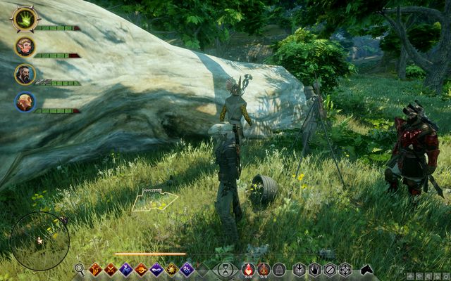 A letter next to the stone - Threat Under Watch - Side Quests - Emerald Graves - Dragon Age: Inquisition Game Guide & Walkthrough