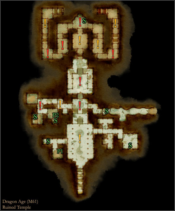2 - World Atlas - Maps - Main areas - Ruined temple - World Atlas - Maps - Main areas - Dragon Age: Origins Game Guide